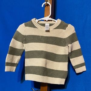 Carter’s Grey and White stripped sweater.